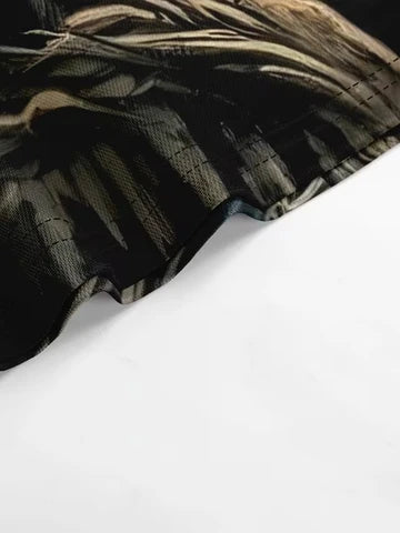 Big-size men's fashion street 3D printed pattern short-sleeved T-shirt for summer, men's oversized casual sports T-shirt top